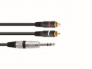 Кабель-адаптер Jack стерео / 2 RCA 1.5m